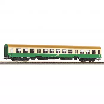 PIKO 28004 H0 Halberstadt centrinio įėjimo vagonas, smėlio-žalias, 2 klasės DR