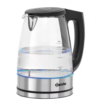 Bartscher stiklinis virdulys 1,7L su 6 temperatūros nustatymais ir LED ekranu 200135