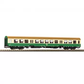 PIKO 28005 H0 Halberstädter Mitteleinstiegswagen baltai žalias 2 klasės DR
