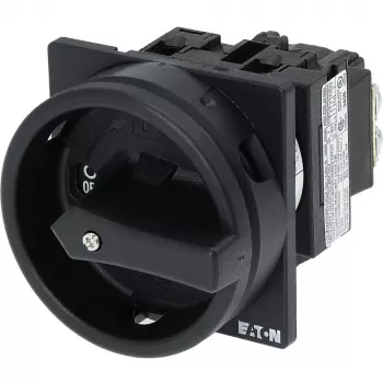 Eaton T0-1-102/EA/SVB-SW fiksuojamas kumštelinis jungiklis 20 A 1-polis 90° juodas