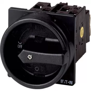 Eaton T0-1-102/EA/SVB-SW fiksuojamas kumštelinis jungiklis 20 A 1-polis 90° juodas