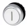 Eaton M22-DR-W-X1 plokščias baltas fiksacinis mygtuko aktuatorius, 22,5 mm, IP67/IP69K