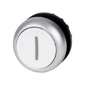 Eaton M22-DR-W-X1 plokščias baltas fiksacinis mygtuko aktuatorius, 22,5 mm, IP67/IP69K