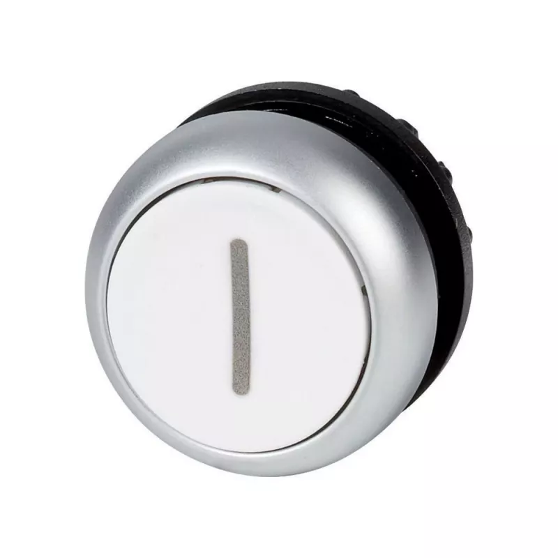 Eaton M22-DR-W-X1 plokščias baltas fiksacinis mygtuko aktuatorius, 22,5 mm, IP67/IP69K