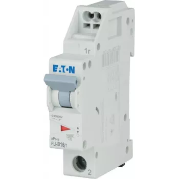 Eaton PLI-B16/1 automatinis jungiklis (MCB) B tipo 16A 1 poliaus 4.5kA DIN bėgiui 101251
