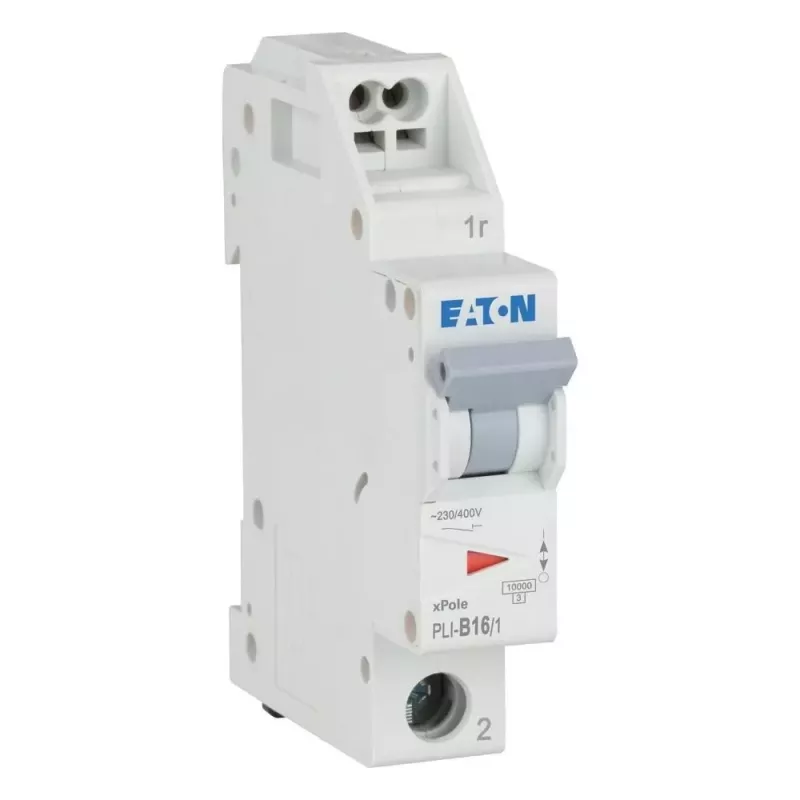 Eaton PLI-B16/1 automatinis jungiklis (MCB) B tipo 16A 1 poliaus 4.5kA DIN bėgiui 101251