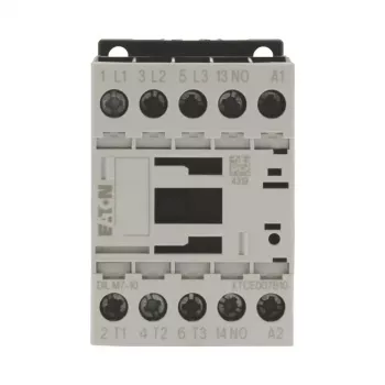Eaton DILM7-10 3 polių kontaktorius, 230V 50Hz / 240V 60Hz ritė, 1NO pagalbinis kontaktas, 3kW AC-3 400V 276550