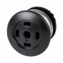 Eaton M22-DP-S-X spaudžiamasis mygtukas su plokščiu aktyvatoriumi, momentinis, juodas, 22,5 mm, IP66/IP67/IP69K 216728