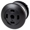 Eaton M22-DP-S-X spaudžiamasis mygtukas su plokščiu aktyvatoriumi, momentinis, juodas, 22,5 mm, IP66/IP67/IP69K 216728