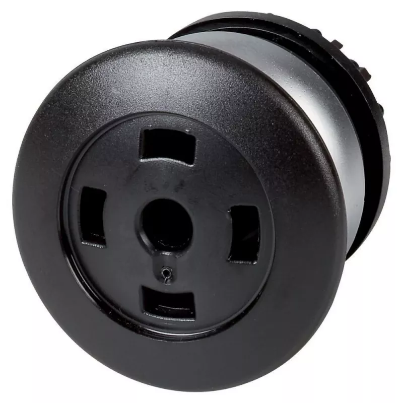 Eaton M22-DP-S-X spaudžiamasis mygtukas su plokščiu aktyvatoriumi, momentinis, juodas, 22,5 mm, IP66/IP67/IP69K 216728