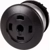 Eaton M22-DP-S-X spaudžiamasis mygtukas su plokščiu aktyvatoriumi, momentinis, juodas, 22,5 mm, IP66/IP67/IP69K 216728