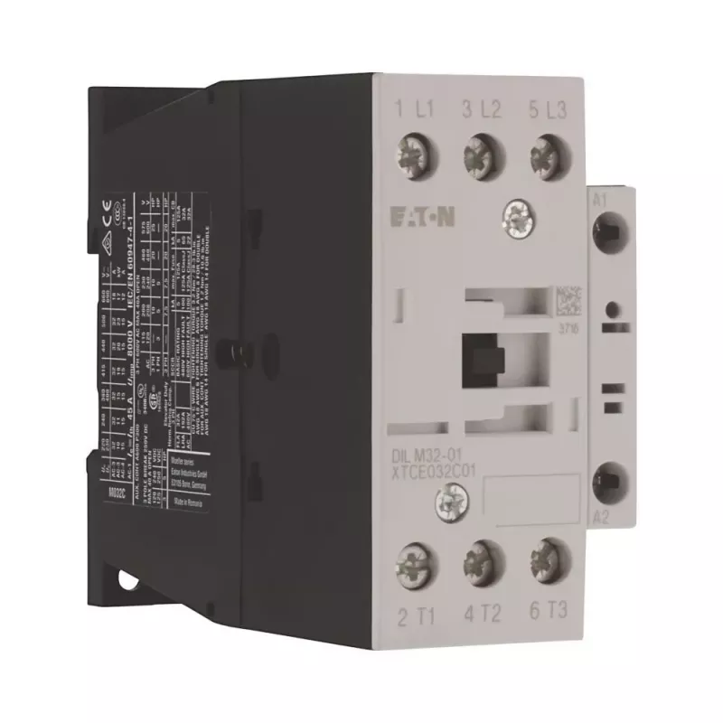 Eaton DILM32-01(RDC24) galios kontaktorius, 3 polių, 32 A, 24-27 V DC ritė, 1 NC pagalbinis 277306