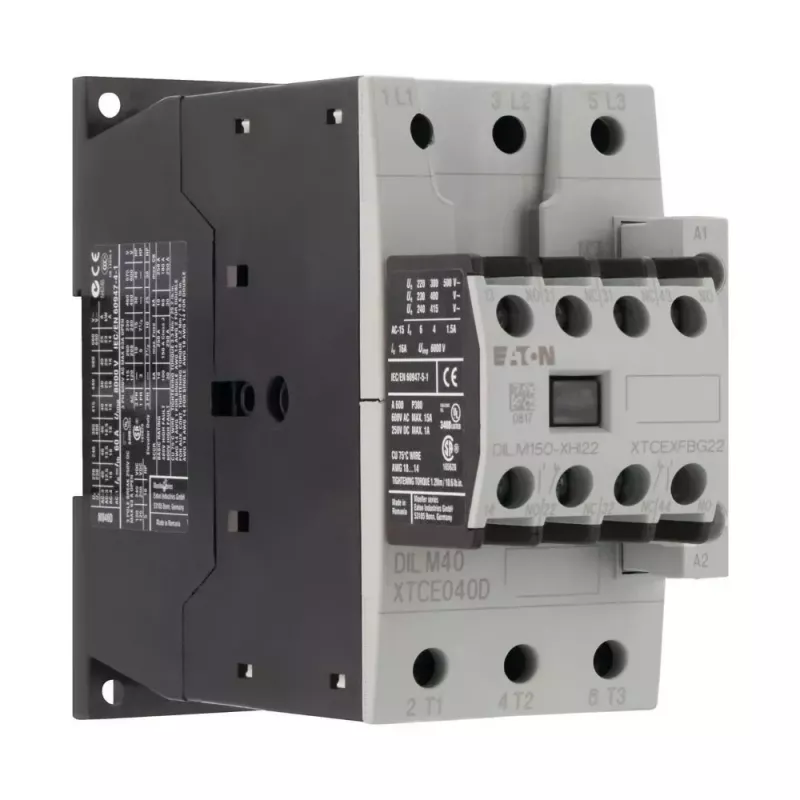 Eaton DILM40-22 3 polių variklio kontaktoriuss 40A 18,5kW 230V AC ritė 277798