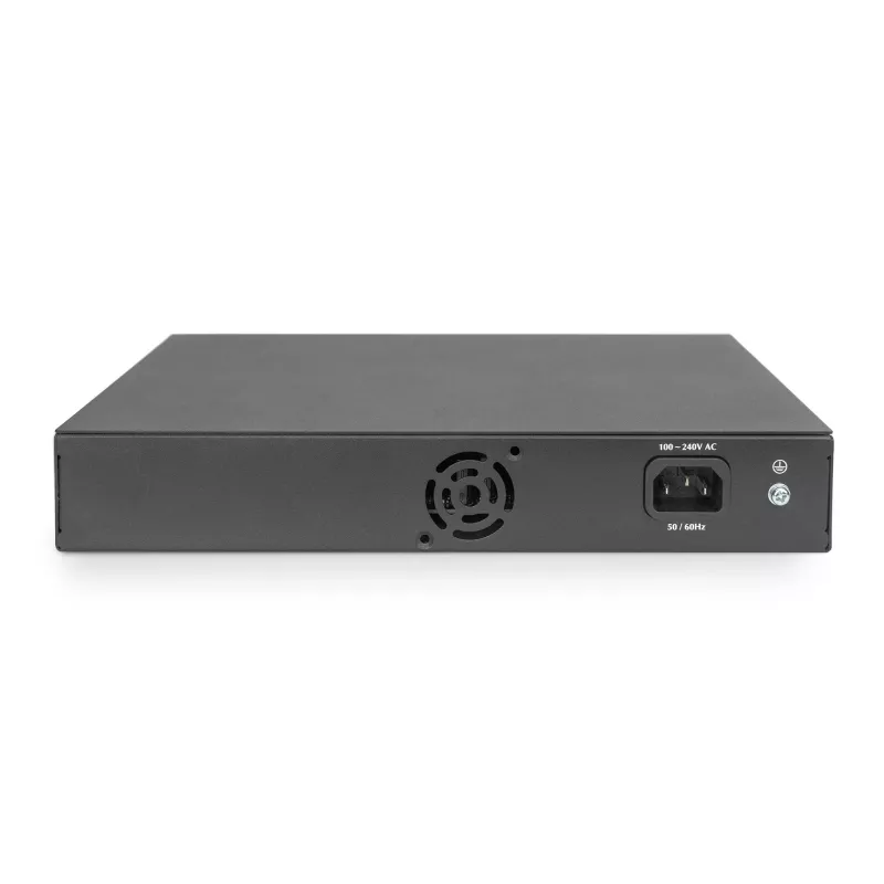 DIGITUS DN-80113-1 24 prievadų Gigabit komutatorius, 19 colių montavimui į stovą, 48 Gbps, nevaldomas