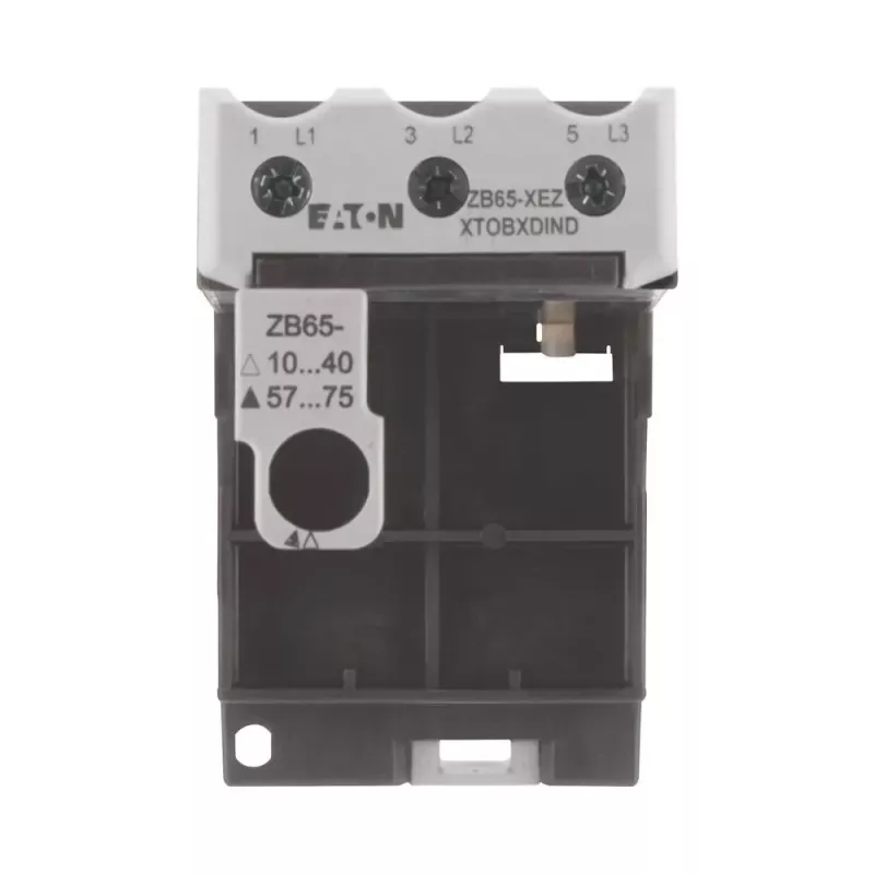 Eaton ZB65-XEZ variklio apsaugos relės lizdas, DIN bėgelio / varžtinis tvirtinimas, 3 polių, 690V AC 278474
