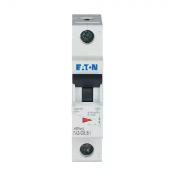 Eaton FAZ-C0.5/1 miniatiūrinis automatinis jungiklis (MCB) 1 polius C 0,5A 10kA 278544