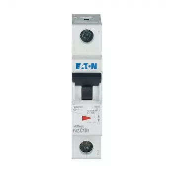 Eaton FAZ-C10/1 miniatiūrinis automatinis jungiklis, 1 polius, C charakteristika, 10 A, 240/415 V AC 278557