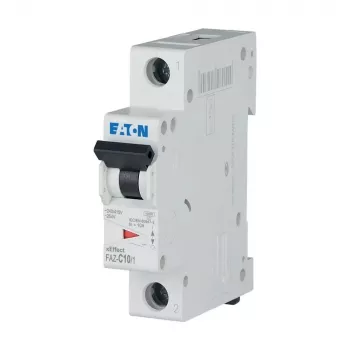 Eaton FAZ-C10/1 miniatiūrinis automatinis jungiklis, 1 polius, C charakteristika, 10 A, 240/415 V AC 278557