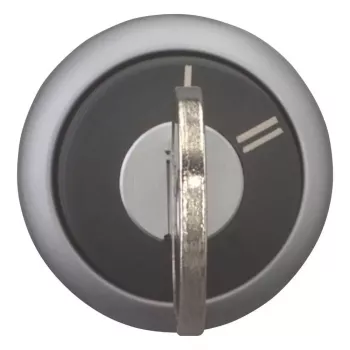 Eaton M22-WRS-X95 raktinis pasukimo jungiklio aktorius, 3 padėčių, fiksuojamas, juodas plastikinis priekinis žiedas, X95 raktas 228026