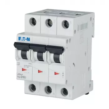 EATON FAZ-D16/3 automatinis grandinės pertraukiklis 16A 3 polių D charakteristikos 6kA 278896