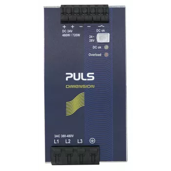 PULS DIMENSION QT20.241 3 fazių DIN bėgio maitinimo šaltinis 24V DC 20A 480W