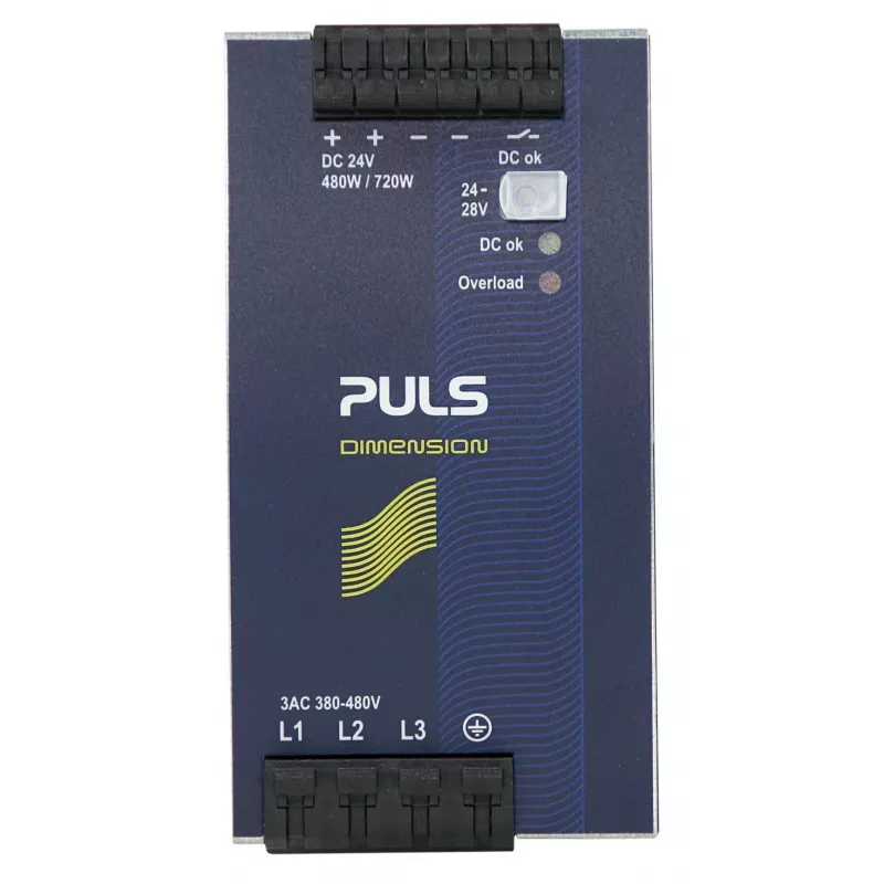 PULS DIMENSION QT20.241 3 fazių DIN bėgio maitinimo šaltinis 24V DC 20A 480W