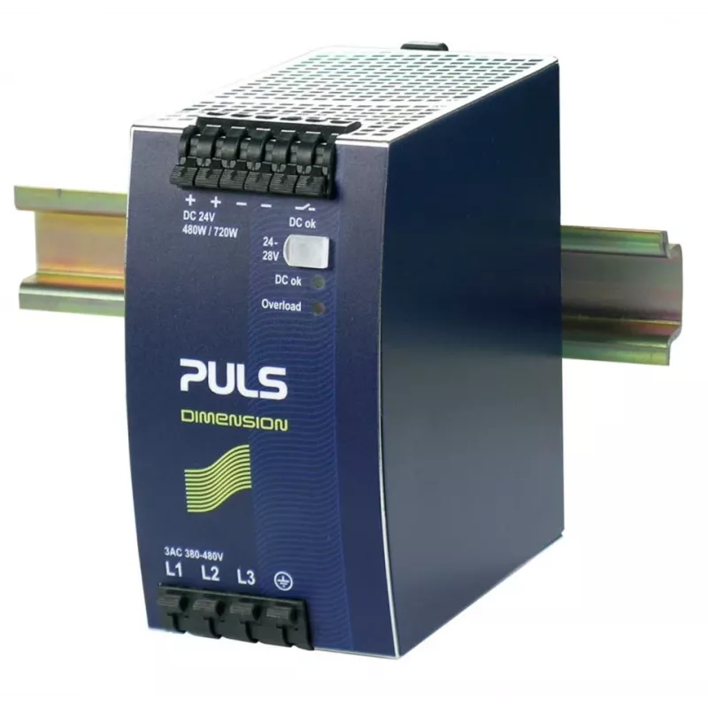 PULS DIMENSION QT20.241 3 fazių DIN bėgio maitinimo šaltinis 24V DC 20A 480W