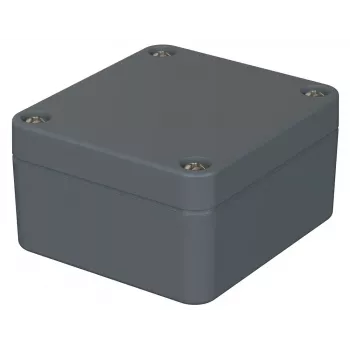 BOPLA universalių korpusas PK 101 iš poliamido, sidabriškai pilkos spalvos (RAL 7001), 58 x 64 x 34 mm