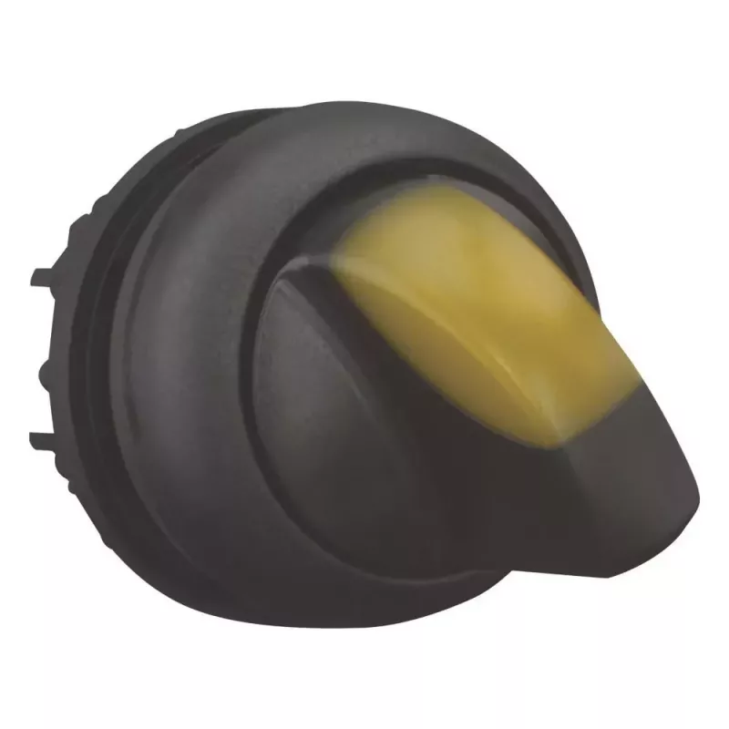 Eaton M22S-WLKV-Y perjungiklio pavara, 3 padėčių, rankenėlė, juoda, plastikinis priekinis žiedas 284543