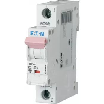 Eaton PXL-B2/1 automatinis miniatiūrinis grandinės pertraukiklis, B tipo, 1 polių, 2 A, 10 kA, DIN bėgiui 236005