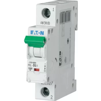 Eaton PXL-D6/1 automatinis grandinės pertraukiklis 1 poliaus D charakteristikos 6A 10kA 236093