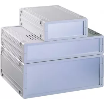 Bopla ULTRAMAS UM62009L stalinis korpusas, ABS, šviesiai pilkas, 290,9 x 62,2 x 199 mm, su 2x FP60009 priekinėmis plokštėmis 55620010.MT8