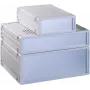 Bopla ULTRAMAS UM62009L stalinis korpusas, ABS, šviesiai pilkas, 290,9 x 62,2 x 199 mm, su 2x FP60009 priekinėmis plokštėmis 55620010.MT8