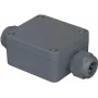 Bopla PK 101-211 universalių korpusas, 58 x 64 x 34 mm, poliamidas, sidabrinė pilka RAL 7001 38101200.MT2