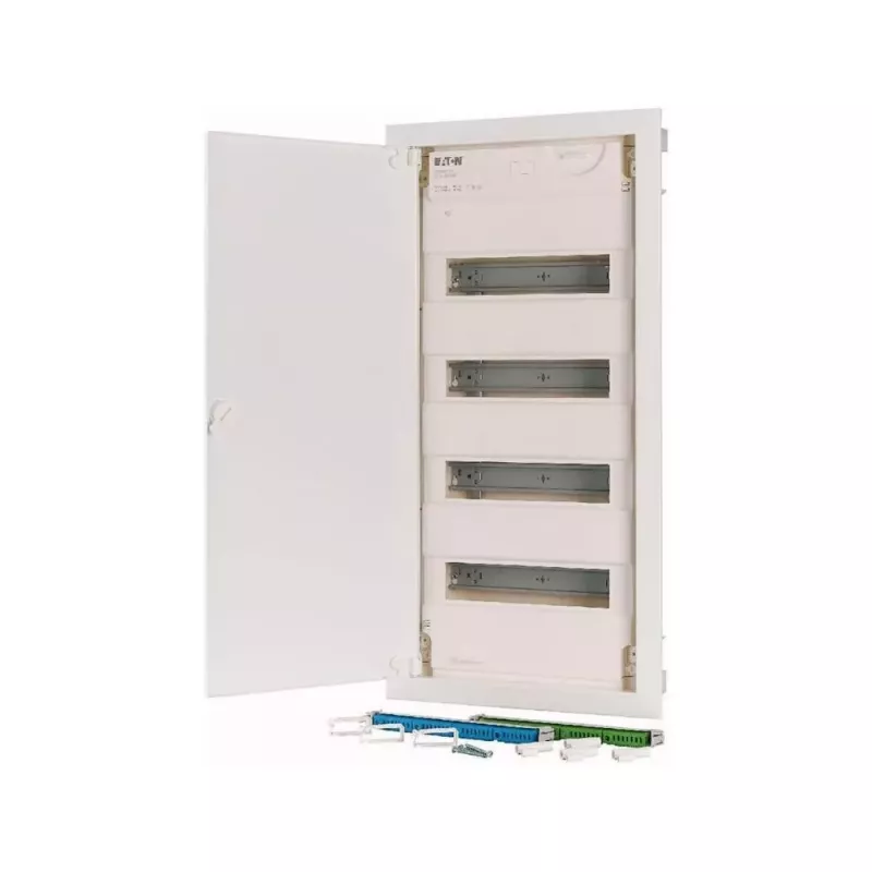Eaton KLV-48HWP-F įleidžiamas paskirstymo skydas, 4 eilės, 48 moduliai, baltos plieno durelės 178812