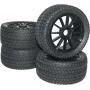 Reely 1:8 Buggy komplektiniai ratai Street 10 stipinų juodi 4 vnt. (RA093SBA1)