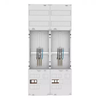 Eaton ZSD-Z27A1332 skaitiklio laukas su skirstomuoju skydu, 1 skaitiklio vieta, 1 skirstymo laukas, 63 A, 5 polių šynos, 7 eilės, 12 TE eilėje, iš anksto sujungta 260411