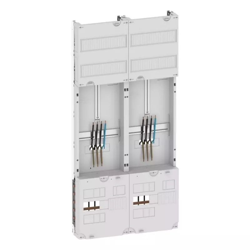 Eaton ZSD-Z27A1332 skaitiklio laukas su skirstomuoju skydu, 1 skaitiklio vieta, 1 skirstymo laukas, 63 A, 5 polių šynos, 7 eilės, 12 TE eilėje, iš anksto sujungta 260411