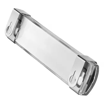 Bartscher 292043 nerūdijančio plieno mentelė su juoda plastikine rankena, 134 mm ašmenys, tiesus dizainas