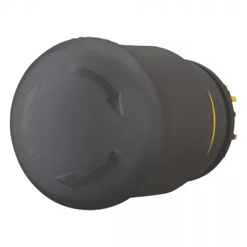 Eaton M22S-PVT juodas grybo formos mygtuko aktuatorius, 22 mm, momentinis 271499