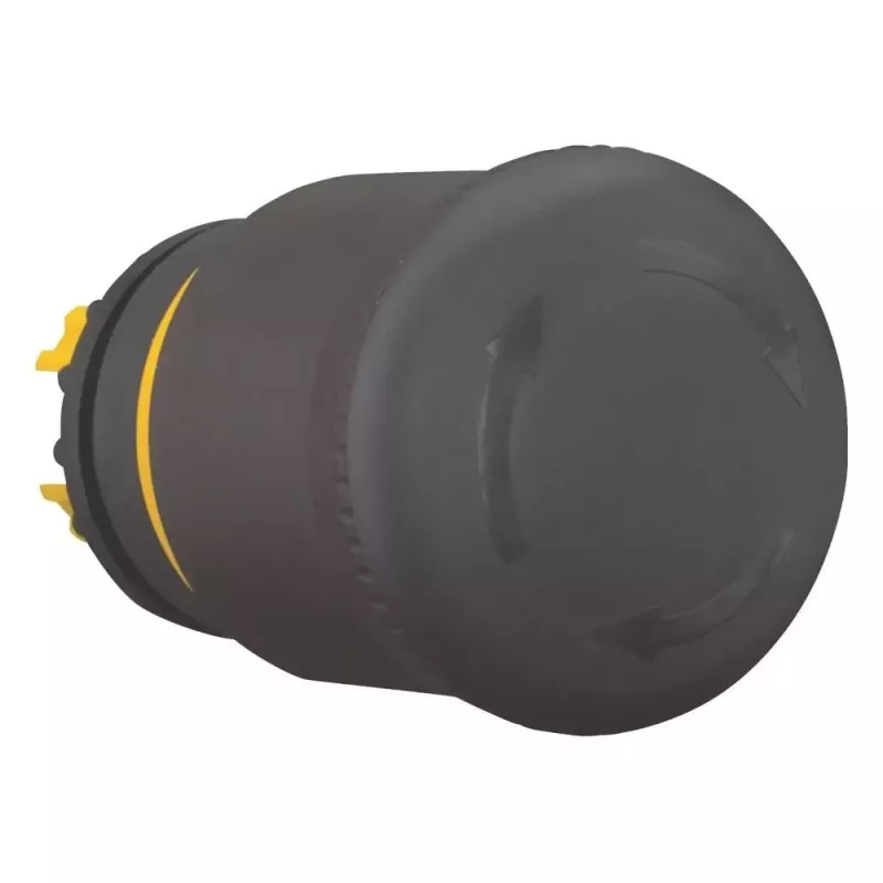 Eaton M22S-PVT juodas grybo formos mygtuko aktuatorius, 22 mm, momentinis 271499