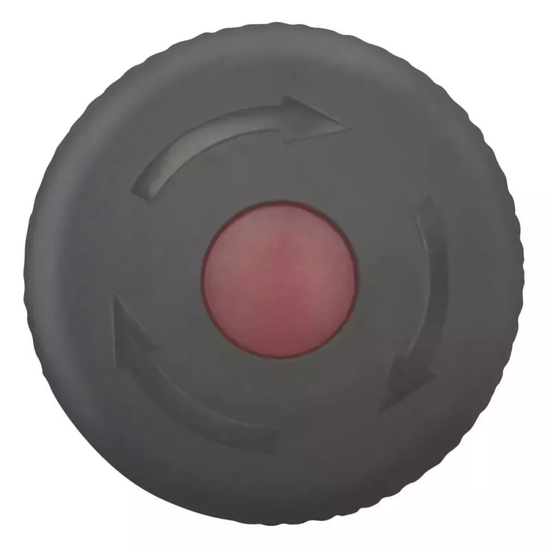 EATON M22S-PVLT apšviestas avarinio sustabdymo mygtuko aktuaratorius, atleidžiamas pasukant, juoda grybo formos galvutė, 38 mm, IP66/IP67/IP69K 271540