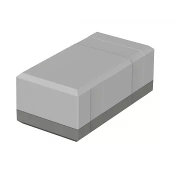 Bopla EG 1250 stalinis korpusas, 125 x 67 x 50 mm, polistirenas, šviesiai pilkos spalvos RAL 7035, 32125002