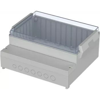 BOPLA RCP 3100 valdymo dėžutė, ABS pagrindas, polikarbonato dangtis, šviesiai pilka, 296 x 261 x 132,5 mm 41310109