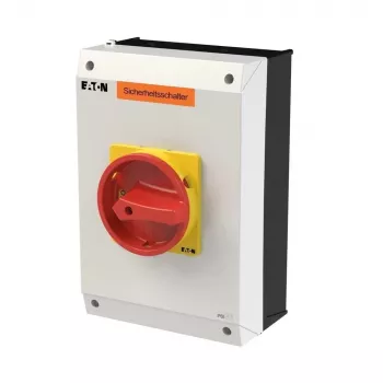 Eaton P3-63/I4-SI/HI11 2 polių sukamasis pagrindinis jungiklis, 63 A, 690 V AC, pilkas/raudonas 207363