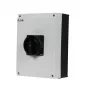 Eaton P3-100/I5/SVB-SW/HI11 3 polių pagrindinis jungiklis 100 A, paviršinio montavimo, IP65, raudona/geltona rotacinė rankena, užrakinamas, 1NO+1NC 207375