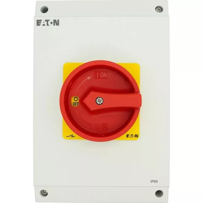 Eaton P3-100/I5/SVB/N paviršinio montavimo pagrindinis jungiklis 100 A 4 polių 207379
