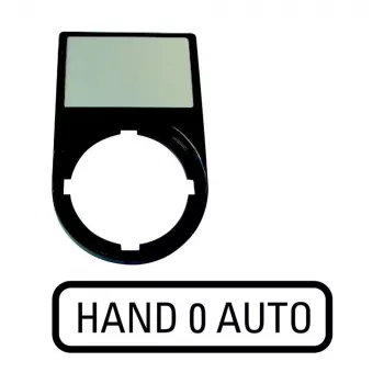 Eaton M22S-ST-D12 lentelė su žymėjimu 0-1 perjungikliams, balta 216493