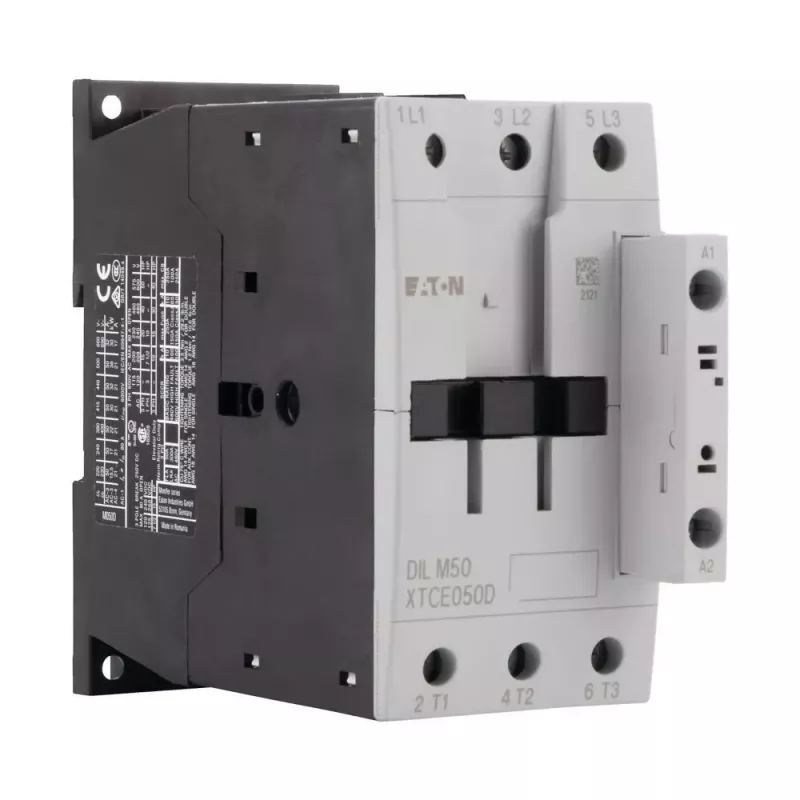 Eaton DILM50(RDC24) 3 polių kontaktorius, 24 V DC ritė, 50 A AC-3, 22 kW, 1NO+1NC 277844