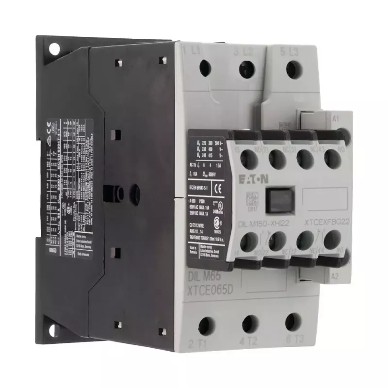 Eaton DILM65-22 galios kontaktorius 30kW 400V AC 230V 50Hz 3 polių 2NO 2NC 277926